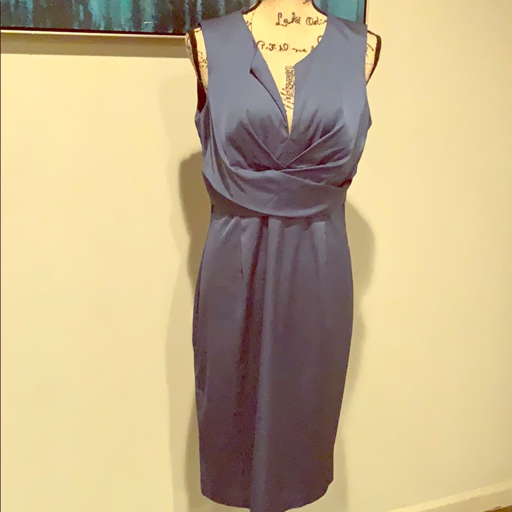 Donna RICCO SZ 14 Satin dress Periwinkle Blue